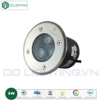 Đèn âm đất 3W GS Lighting tròn - GSDT3